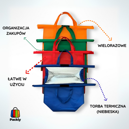 Przenośne torby na zakupy | Packly™